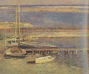 Theodore Robinson Boats at a Landing (nn02) oil painting picture wholesale